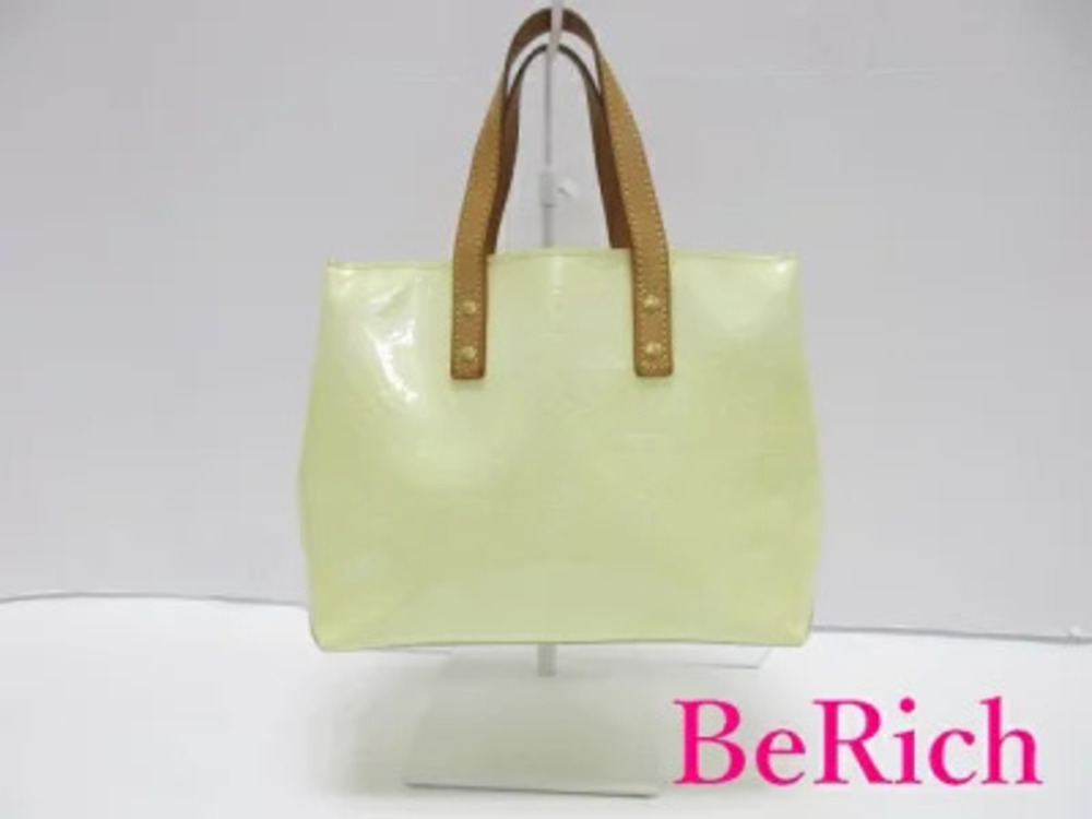 Louis Vuitton Monogram Vernis Lead Tote Bag Perle White Patent Vernis Leather